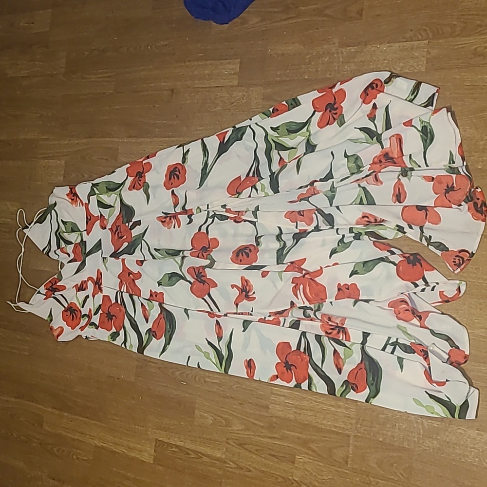 Strappy jumpsuit floral print - Picture 4 of 4